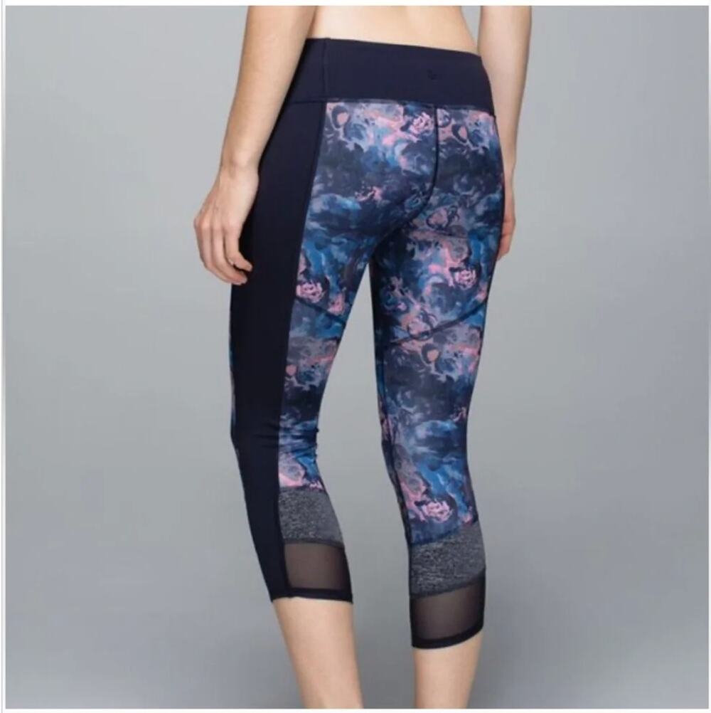 Lululemon If Youre Lucky Crop Legging Sz 10 Moody Mirage
